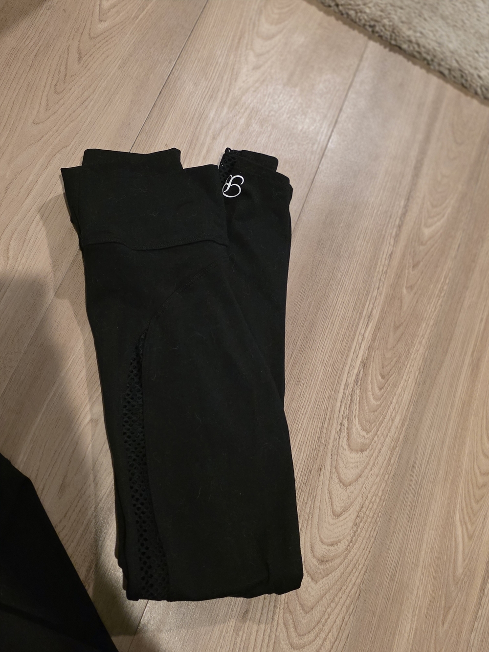 Bombshell Sportswear Black Kids Mesh-Panel Leggings